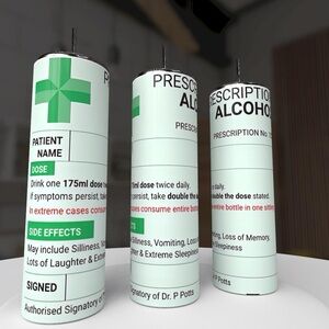 Prescription Alcohol Novelty Tumblers